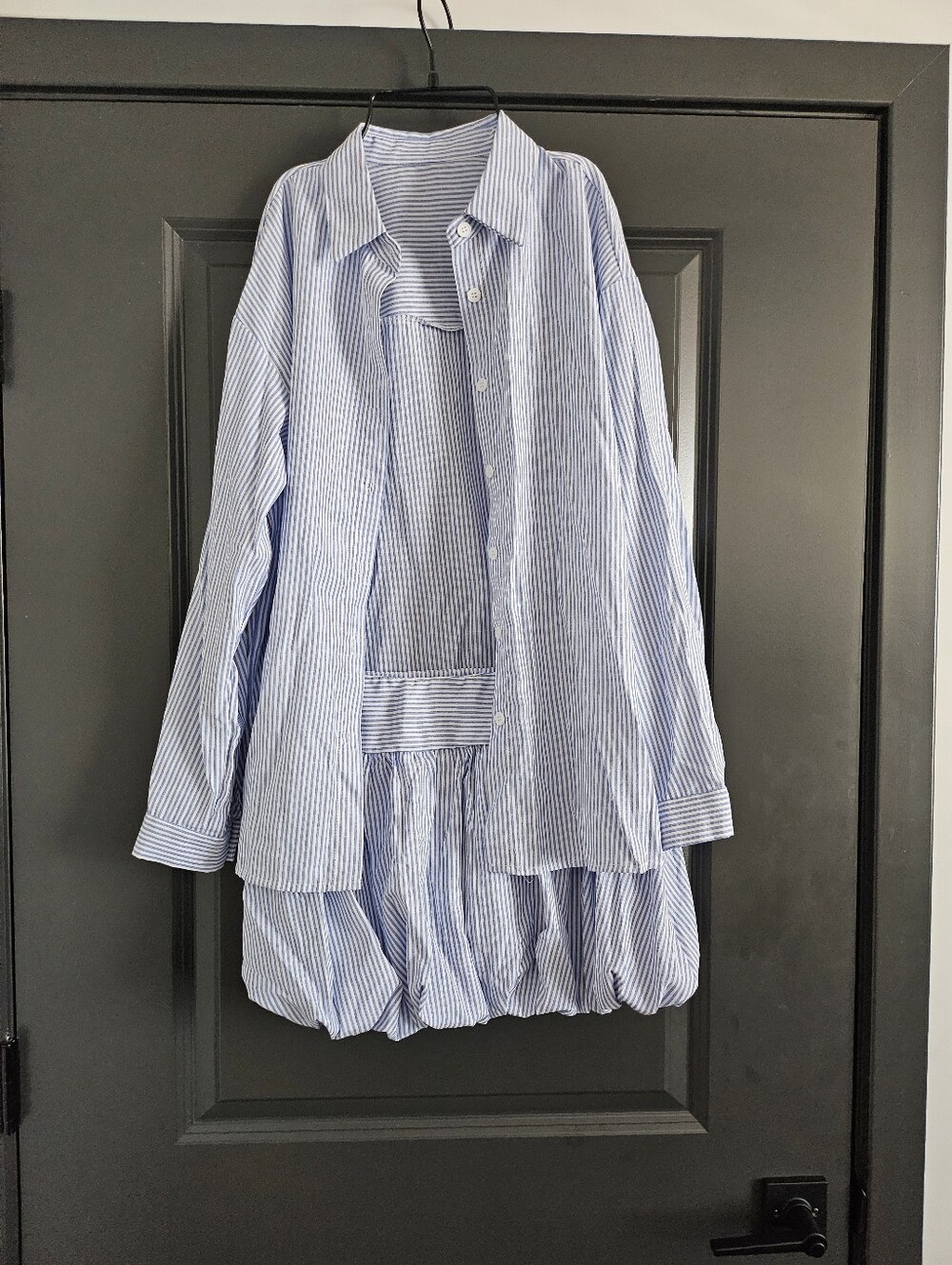 2pc Stripe Skirt Set